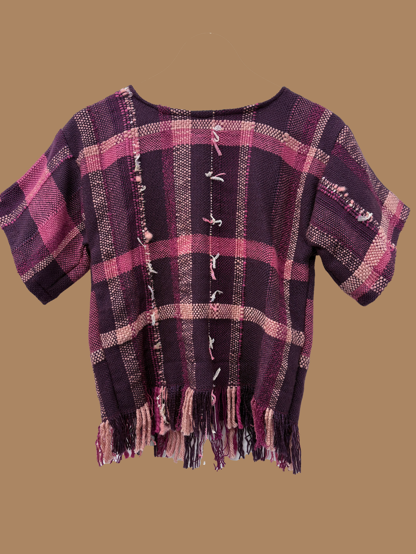 Scarlet Flower Top – Handwoven Crop Top