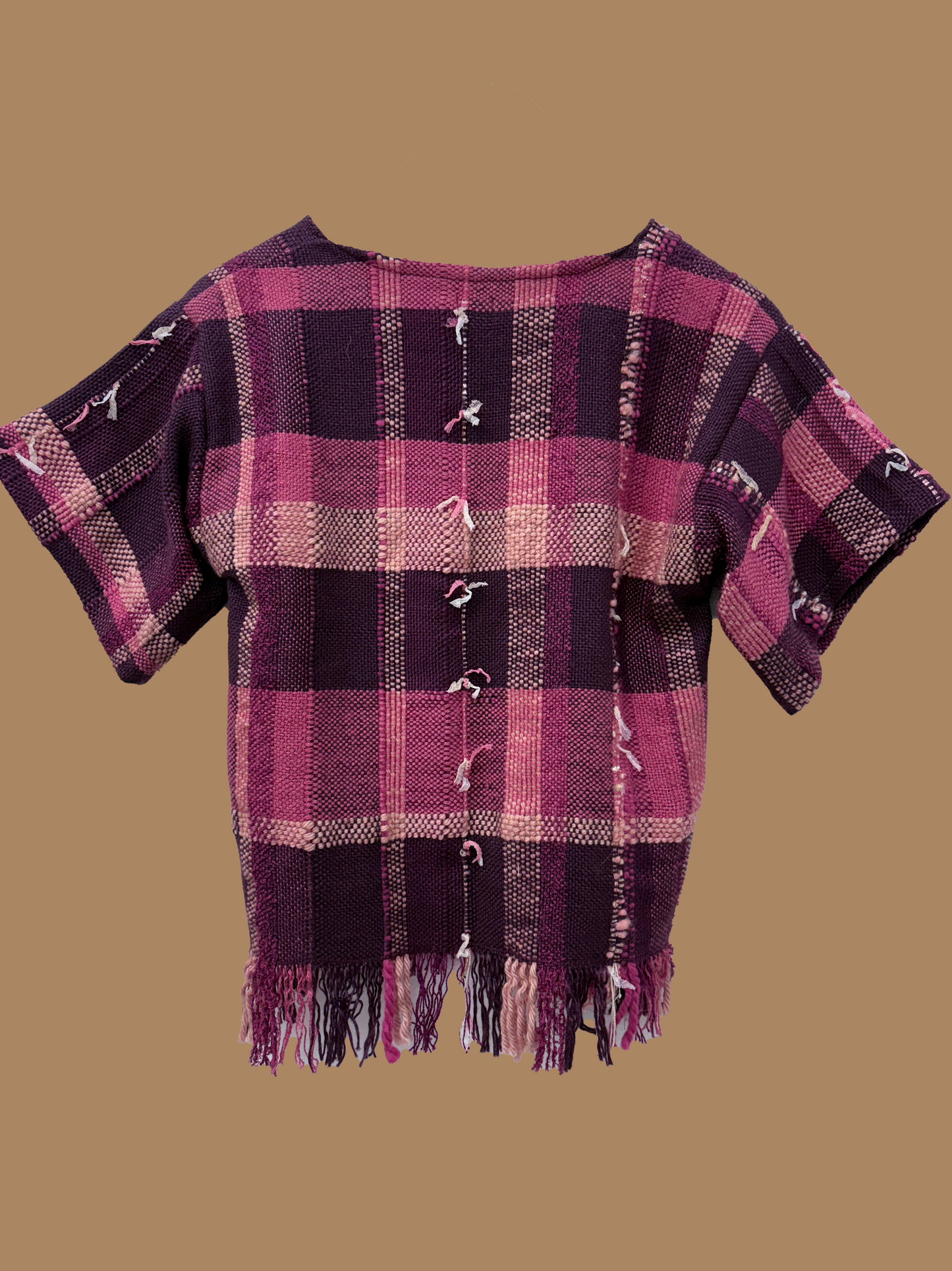 Scarlet Flower Top – Handwoven Crop Top